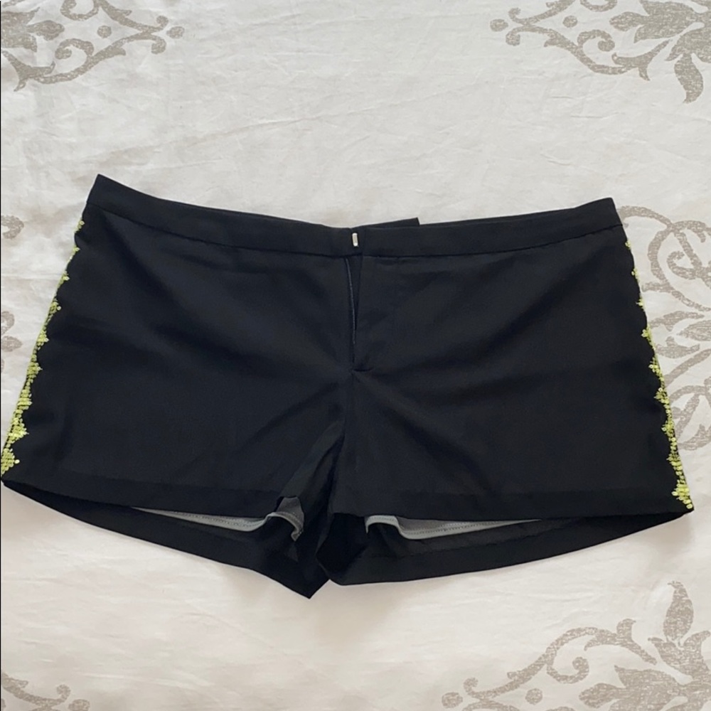 Guess shorts with green sequins